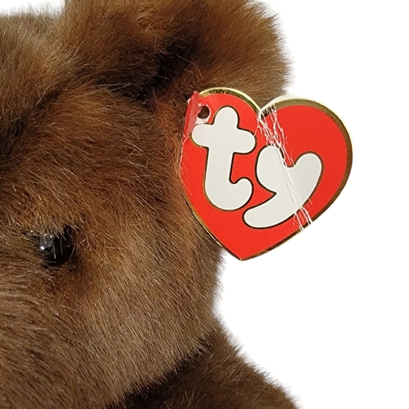 VTG 1995 Baby PJ Bear Brown Beanie Babies Stuffed Animal Collectible HAS TY TAG - Picture 5 of 10